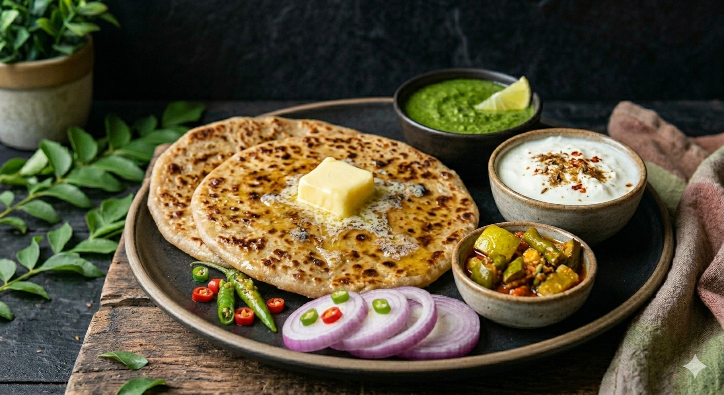 Paneer Parartha, Bhukkad Junction, Paratha in Gurugram
